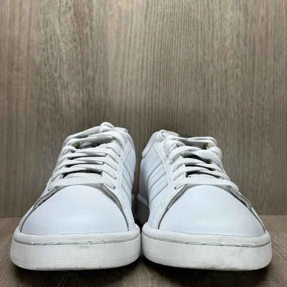 Adidas Shoes Mens Sz 7 Grand Court Tennis Cloudfoam Leather White Camo H04549 - Picture 2 of 12